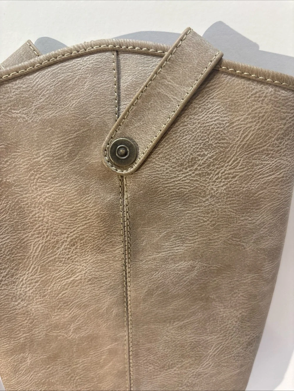 Breckelles Women's Knee high  Riding Boots in Taupe size 8